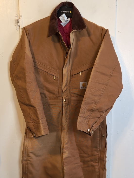 Carhartt Other - Carhartt X-01 Duck Quilt Lined Coverall Bibs mens XS 34 Reg